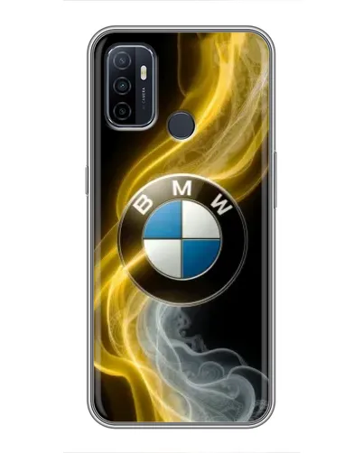 Чехол для OPPO A53 с картинкой «Золотистый дым BMW» Чехол для OPPO A53 с картинкой «Золотистый дым BMW»
