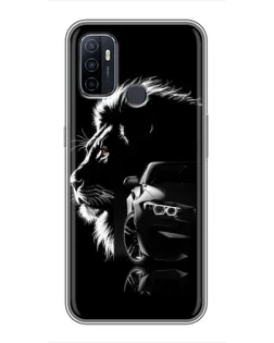 Чехол для OPPO A53 с картинкой «BMW и лев» Чехол для OPPO A53 с картинкой «BMW и лев»
