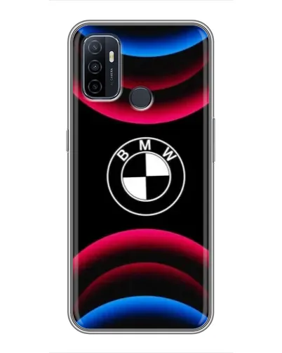 Чехол для OPPO A53 с картинкой «Логотип BMW и неоновые дуги» Чехол для OPPO A53 с картинкой «Логотип BMW и неоновые дуги»