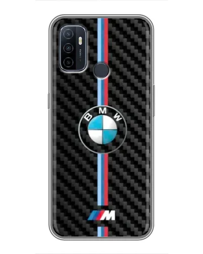Чехол для OPPO A53 с картинкой «Эмблема BMW и карбон» Чехол для OPPO A53 с картинкой «Эмблема BMW и карбон»