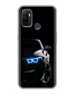 Чехол для OPPO A53 с картинкой «BMW — ночной взгляд» Чехол для OPPO A53 с картинкой «BMW — ночной взгляд»