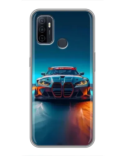 Чехол для OPPO A53 с картинкой «BMW — огни неона» Чехол для OPPO A53 с картинкой «BMW — огни неона»