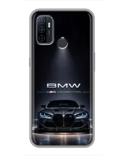 Чехол для OPPO A53 с картинкой «BMW сквозь ночной город» Чехол для OPPO A53 с картинкой «BMW сквозь ночной город»