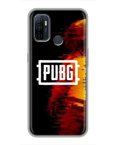 Чехол для OPPO A53 с картинкой «Яркий логотип PUBG»