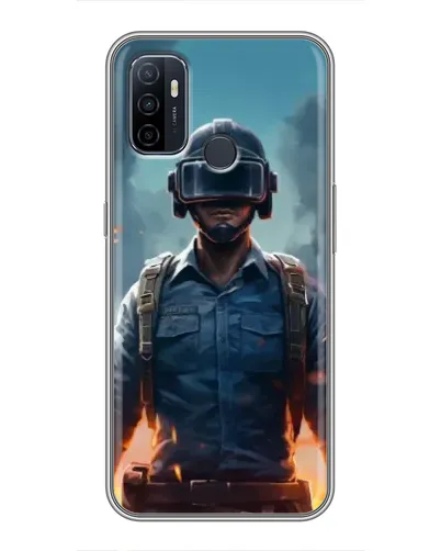 Чехол для OPPO A53 с картинкой «PUBG — реалистичный герой»