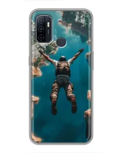 Чехол для OPPO A53 с картинкой «PUBG — свободное падение»