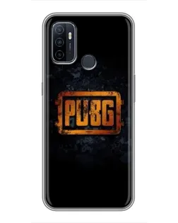 Чехол для OPPO A53 с картинкой «PUBG — золотой логотип»