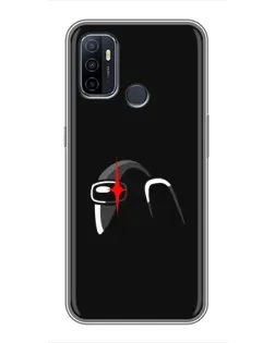 Чехол для OPPO A53 с картинкой «Among Us шлем»