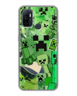 Чехол для OPPO A53 с картинкой «Криперы Minecraft» Чехол для OPPO A53 с картинкой «Криперы Minecraft»