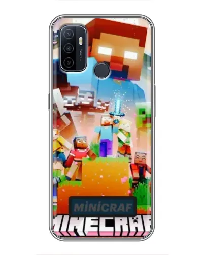 Чехол для OPPO A53 с картинкой «Minecraft герои игры» Чехол для OPPO A53 с картинкой «Minecraft герои игры»