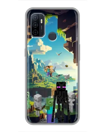 Чехол для OPPO A53 с картинкой «Эндермен в лесу» Чехол для OPPO A53 с картинкой «Эндермен в лесу»
