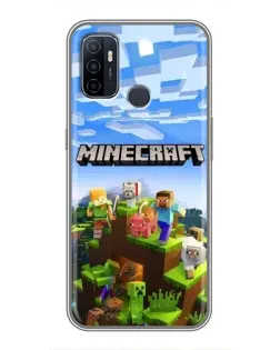 Чехол для OPPO A53 с картинкой «Minecraft классический мир» Чехол для OPPO A53 с картинкой «Minecraft классический мир»
