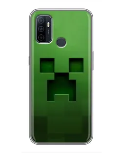 Чехол для OPPO A53 с картинкой «Крипер микро-дизайн» Чехол для OPPO A53 с картинкой «Крипер микро-дизайн»