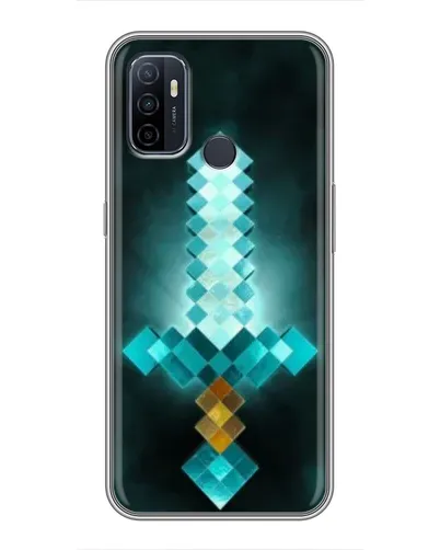 Чехол для OPPO A53 с картинкой «Алмазный меч неон» Чехол для OPPO A53 с картинкой «Алмазный меч неон»