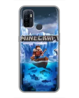 Чехол для OPPO A53 с картинкой «Minecraft ледяной мир» Чехол для OPPO A53 с картинкой «Minecraft ледяной мир»