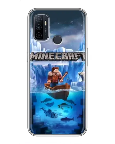 Чехол для OPPO A53 с картинкой «Minecraft ледяной мир» Чехол для OPPO A53 с картинкой «Minecraft ледяной мир»