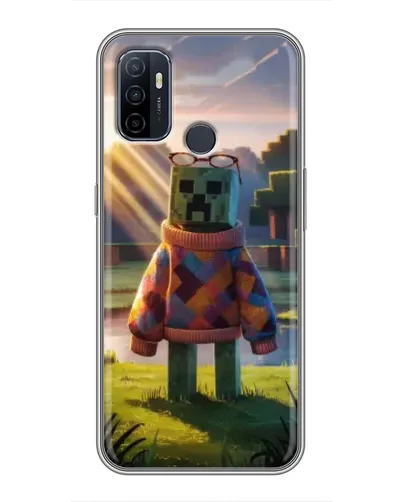 Чехол для OPPO A53 с картинкой «Крипер в свитере» Чехол для OPPO A53 с картинкой «Крипер в свитере»
