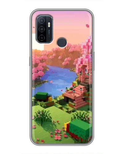 Чехол для OPPO A53 с картинкой «Розовое дерево Minecraft» Чехол для OPPO A53 с картинкой «Розовое дерево Minecraft»