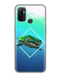 Чехол для OPPO A53 с картинкой «Черепаха Minecraft» Чехол для OPPO A53 с картинкой «Черепаха Minecraft»