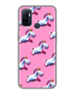 Чехол для OPPO A53 с картинкой «Единороги на розовом» Чехол для OPPO A53 с картинкой «Единороги на розовом»