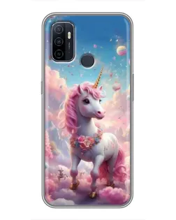 Чехол для OPPO A53 с картинкой «Единорог среди облаков» Чехол для OPPO A53 с картинкой «Единорог среди облаков»