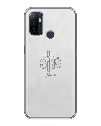 Чохол для OPPO A53 з картинкою «Івана 3:16 Хрест» Чохол для OPPO A53 з картинкою «Івана 3:16 Хрест»