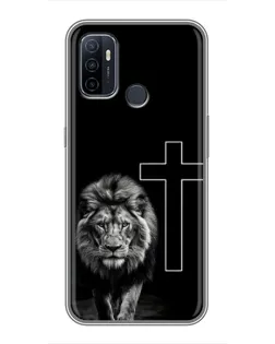 Чохол для OPPO A53 з картинкою «Лев та Хрест» Чохол для OPPO A53 з картинкою «Лев та Хрест»
