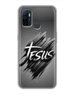 Чохол для OPPO A53 з картинкою «Напис Jesus Graffiti»