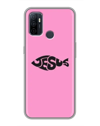 Чохол для OPPO A53 з картинкою «Рожевий символ Jesus» Чохол для OPPO A53 з картинкою «Рожевий символ Jesus»