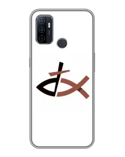 Чохол для OPPO A53 з картинкою «Риба та хрест»