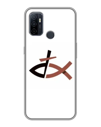 Чохол для OPPO A53 з картинкою «Риба та хрест» Чохол для OPPO A53 з картинкою «Риба та хрест»