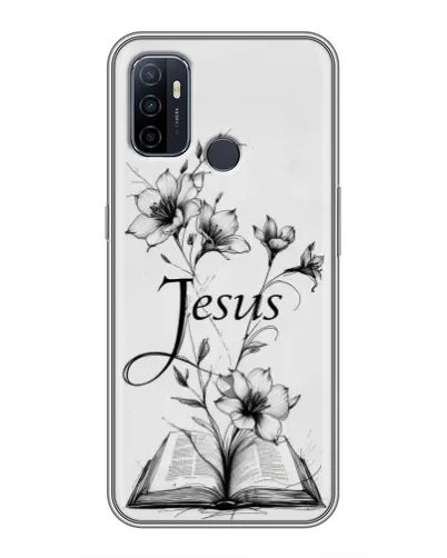 Чохол для OPPO A53 з картинкою «Квіти та Біблія» Чохол для OPPO A53 з картинкою «Квіти та Біблія»