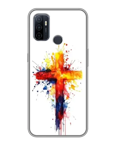 Чохол для OPPO A53 з картинкою «Акварельний хрест» Чохол для OPPO A53 з картинкою «Акварельний хрест»