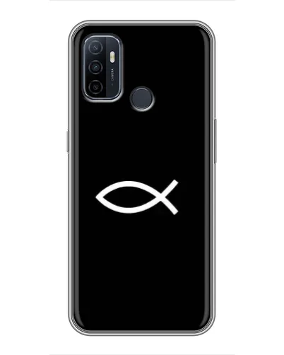 Чехол для OPPO A53 с картинкой «Символ рыбы Jesus» Чехол для OPPO A53 с картинкой «Символ рыбы Jesus»