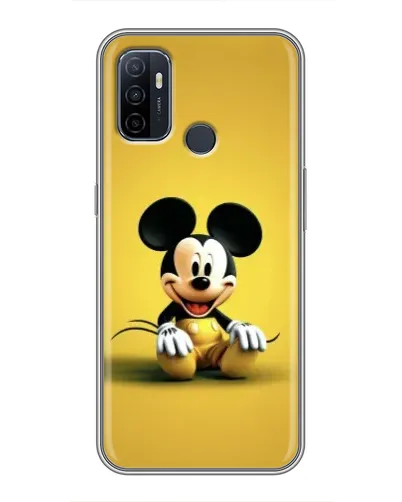 Чехол для OPPO A53 с картинкой «Микки на желтом»