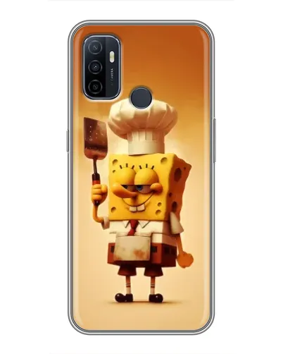 Чехол для OPPO A53 с картинкой «Губка Боб повар» Чехол для OPPO A53 с картинкой «Губка Боб повар»