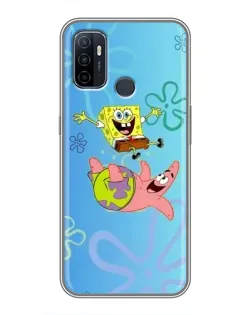 Чехол для OPPO A53 с картинкой «Спанч Боб и Патрик»