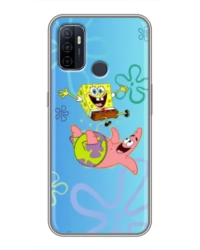 Чехол для OPPO A53 с картинкой «Спанч Боб и Патрик» Чехол для OPPO A53 с картинкой «Спанч Боб и Патрик»