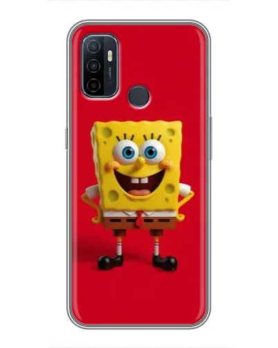 Чехол для OPPO A53 с картинкой «Спанч Боб на красном» Чехол для OPPO A53 с картинкой «Спанч Боб на красном»