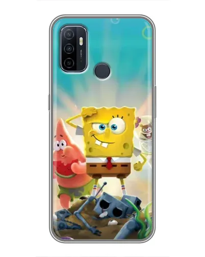 Чехол для OPPO A53 с картинкой «Спанч Боб победитель» Чехол для OPPO A53 с картинкой «Спанч Боб победитель»