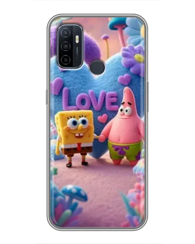 Чехол для OPPO A53 с картинкой «Губка Боб Патрик» Чехол для OPPO A53 с картинкой «Губка Боб Патрик»
