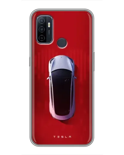 Чехол для OPPO A53 с картинкой «Tesla Top View»