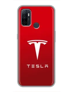 Чехол для OPPO A53 с картинкой «Tesla Red Classic»