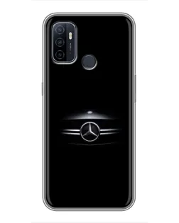 Чехол для OPPO A53 с картинкой «Mercedes — абстрактные линии»