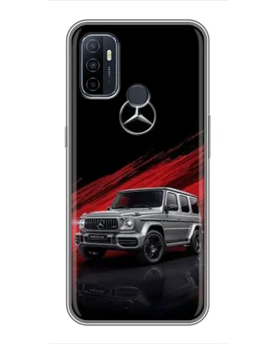 Чехол для OPPO A53 с картинкой «Mercedes G-Class красный»