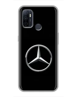 Чехол для OPPO A53 с картинкой «Mercedes классический лого»