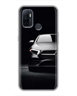Чехол для OPPO A53 с картинкой «Свет фар Mercedes»