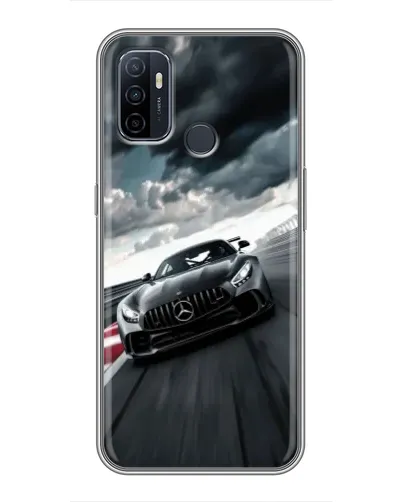 Чехол для OPPO A53 с картинкой «Гоночный Mercedes AMG»