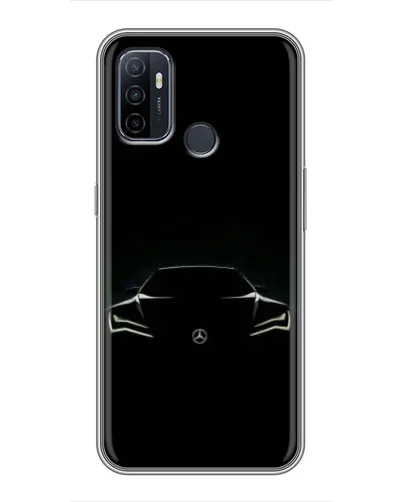 Чехол для OPPO A53 с картинкой «Mercedes — силуэт авто» Чехол для OPPO A53 с картинкой «Mercedes — силуэт авто»