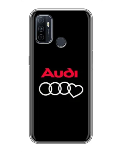 Чехол для OPPO A53 с картинкой «Логотип Audi Heart»